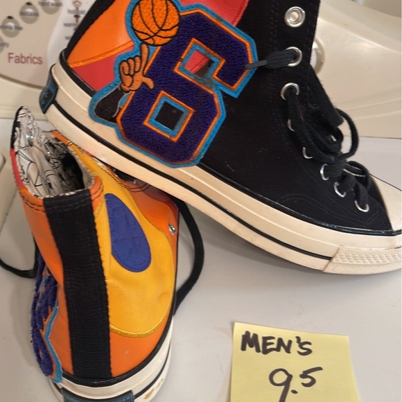 Converse space jam, 9 1/2 men’s chuck Taylors - Picture 2 of 12